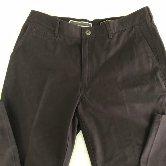 Haggar Heritage Collection Slim Fit Flat Front Cotton Jeans Purple Sz 36X34 NWT - Picture 5 of 15